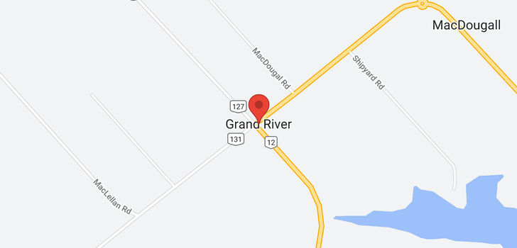 map of 182 Grand River Drive